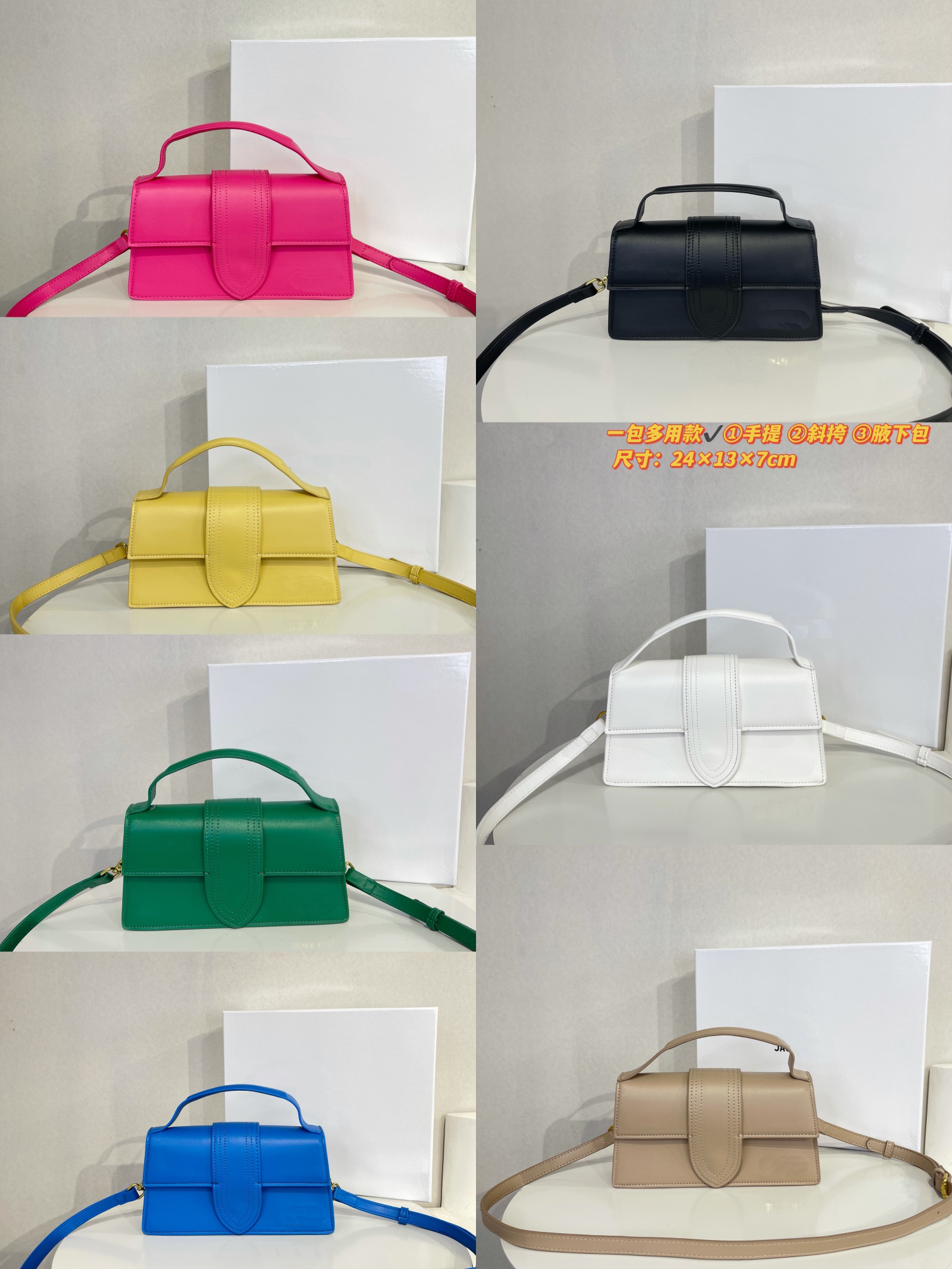 

Handbag Totes Designer LE Bag BAMBINOS Shoulder Bags 2022 Spring And Summer jacquemu Mini Vintage Handbags Real Leather Shoulder Armpit, Blue