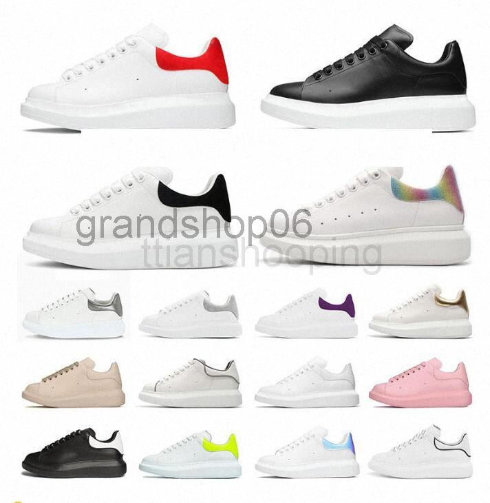 

With Top Quality Designer Men Shoes Fashion Luxury Velvet Suede Women Mens Leather Lace Up Platform Sneaker''Mcqueens''Alexander'' jMw, 33
