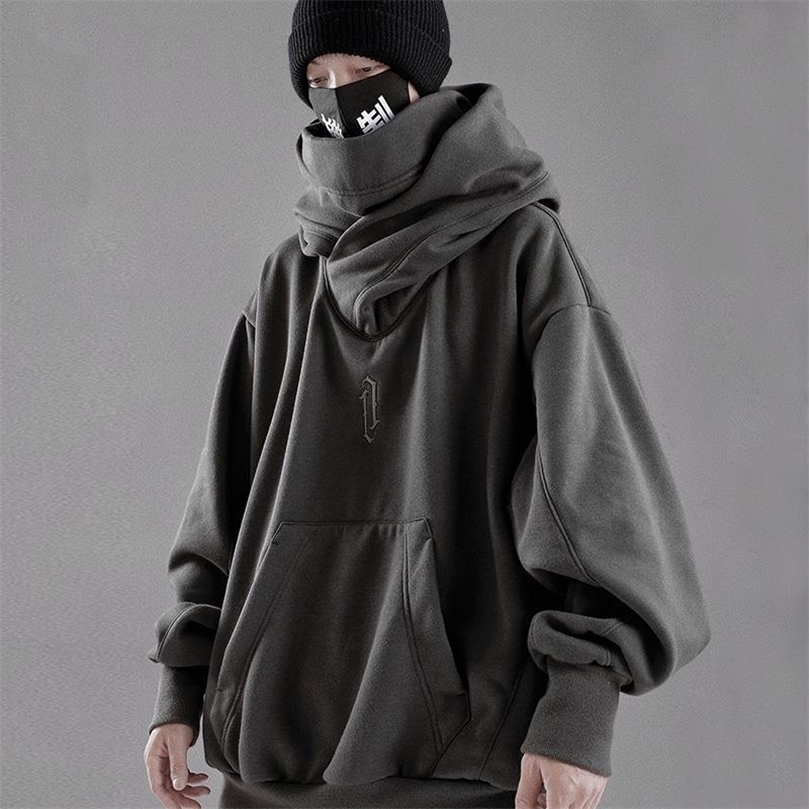 

Mens Hoodies Sweatshirts HOUZHOU Techwear Black Hoodie Hoodies Sweatshirt with Hood Baggy Harajuku Japanese Streetwear Hip Hop Autumn Turtleneck Men 220831, Green