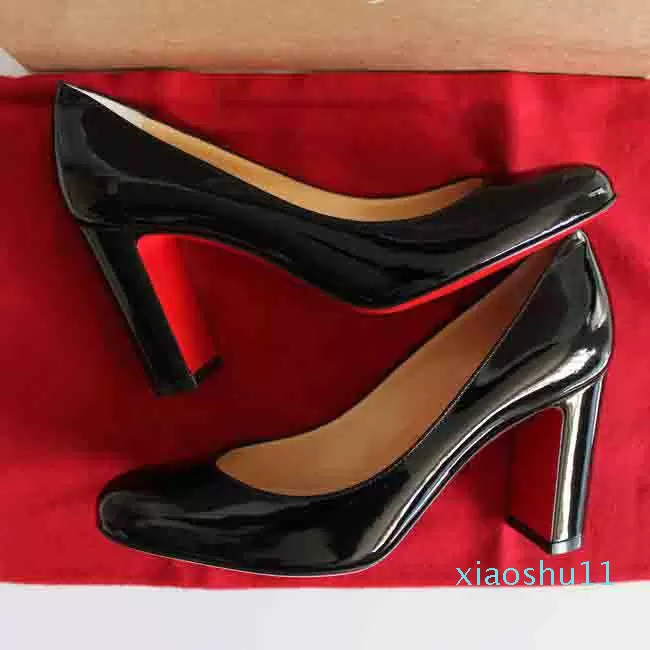 

With Box Designer Christians Shoe Womens Sandals Pump Women Dress Shoes Cadrilla Pumps Designs s s Soles Heel Low Heels Chunky Heel Paten