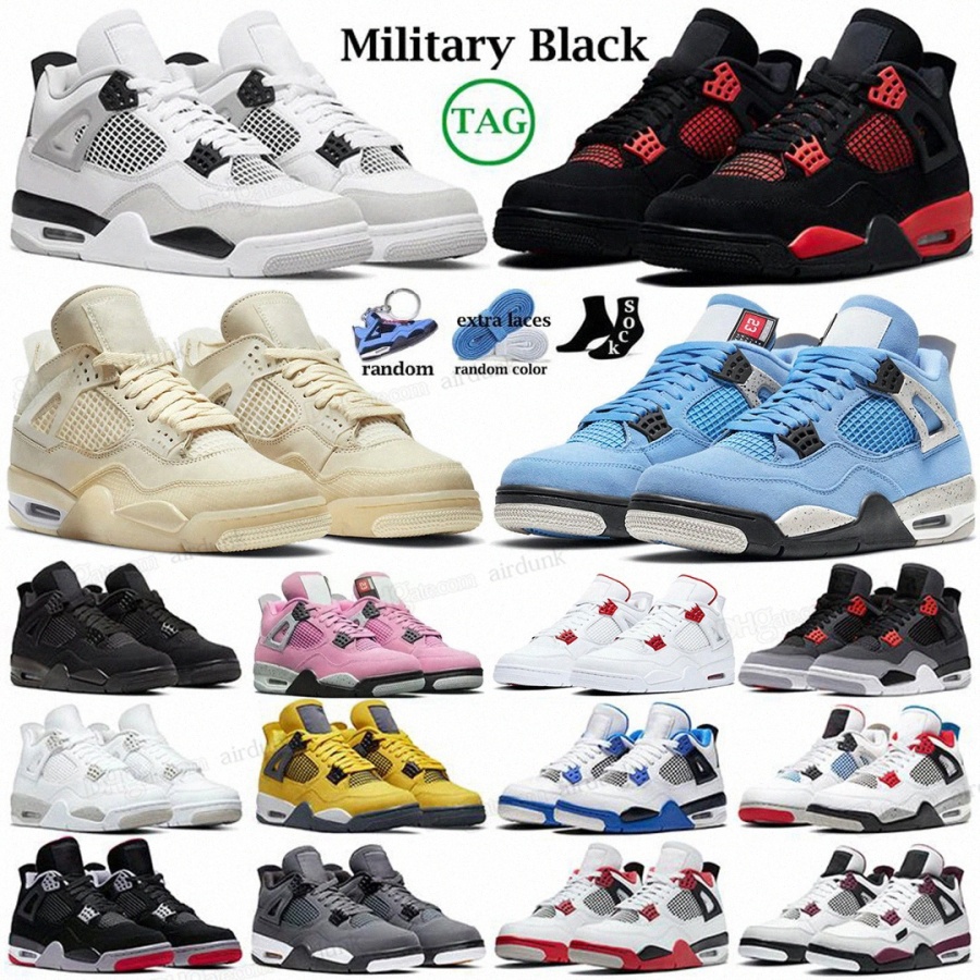 

4 basketball shoes for men women 4s Military Black Cat Sail Red Thunder White Oreo Cactus Jack Blue University Infrared Cool Grey Bred Unc Royalty mens sports sneakers, I need look other product