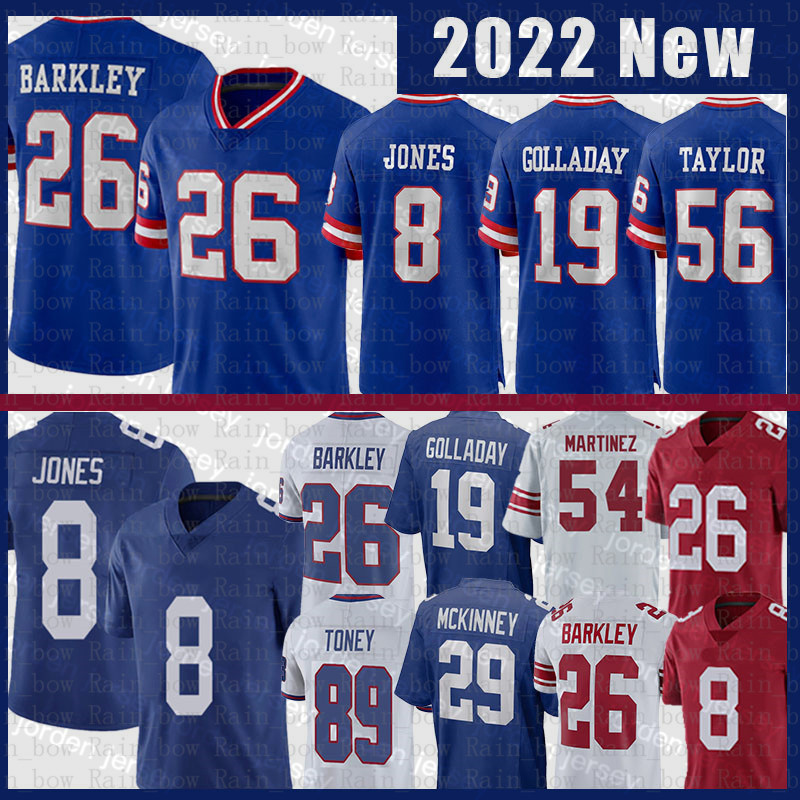 

NEW American College Football Wear 26 Saquon Barkley Football Jersey Kenny Golladay Kayvon Thibodeaux Daniel Jones Kadarius Toney Andrew Tho, Youth size s-xl(jr)