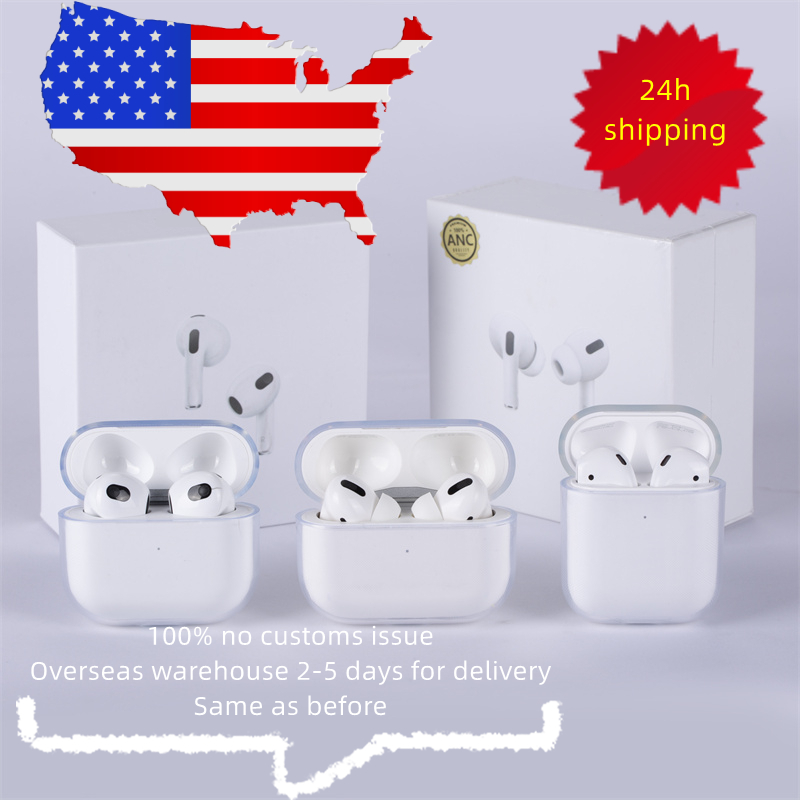 

For Airpods Pro Headphone Accessories Protective Cover Apple Airpod 3 Bluetooth Earphones Transparent Clear Protecter Case Earbud case