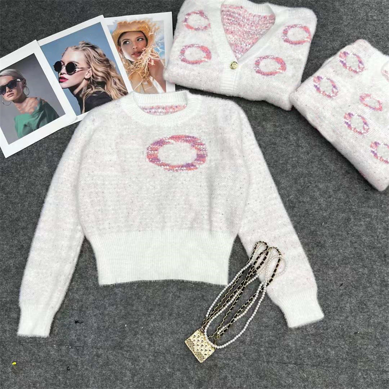 

designer Women's Sweaters Outwear All Embroidered Cardigan Female Long Sleeve Jumper Round Neck Sweater JacketW9S5, #3