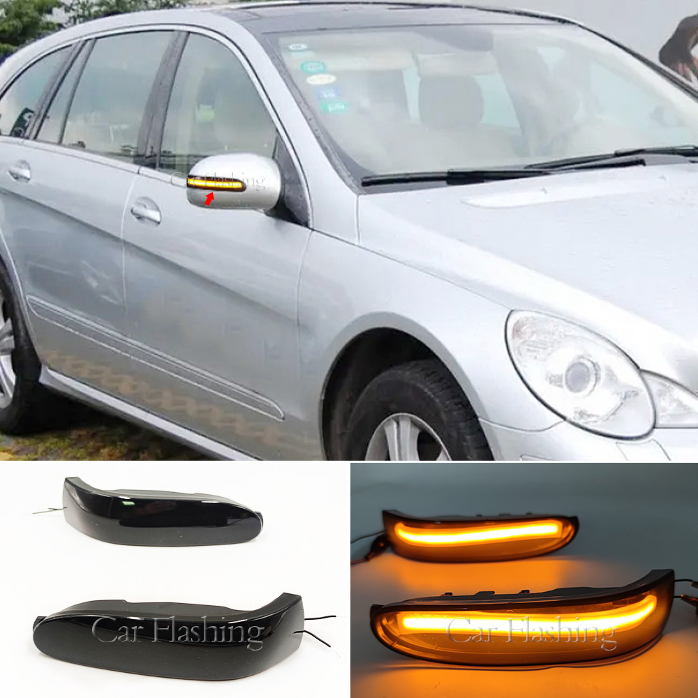 

LED Dynamic Turn Signal Light Sequential Mirror Blinker Lamp For Mercedes-Benz M ML GL Class W164 X164 W251 ML350 ML300 R300