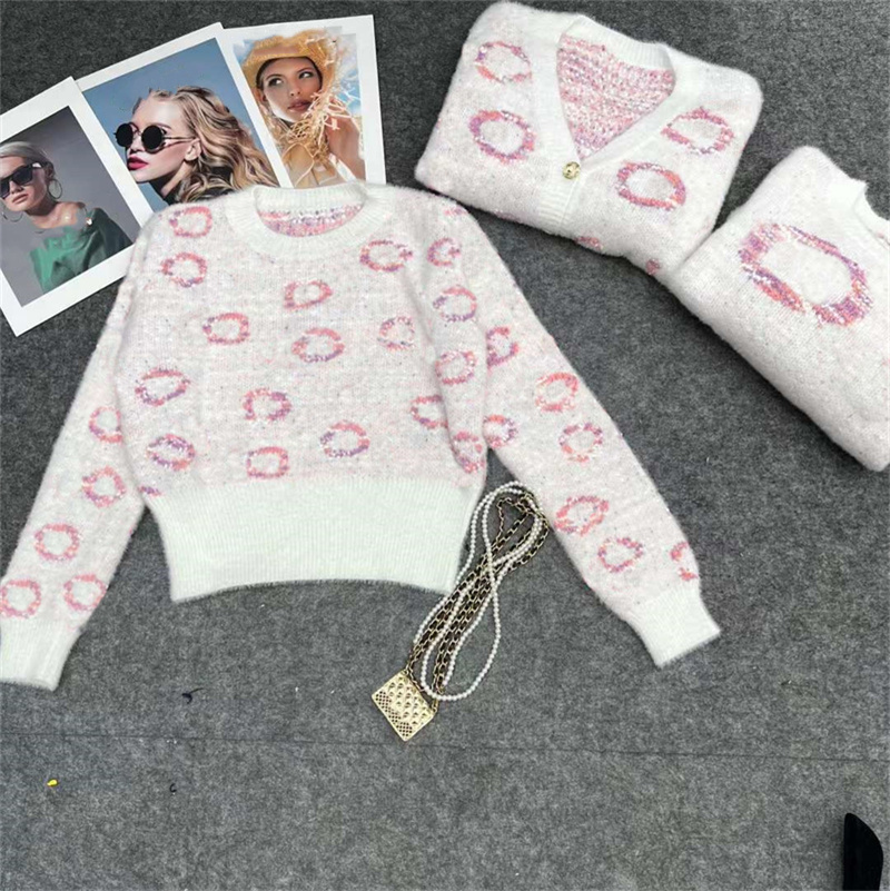 

designer Women's Sweaters Outwear All Embroidered Cardigan Female Long Sleeve Jumper Round Neck Sweater Jacket2M1S, #3