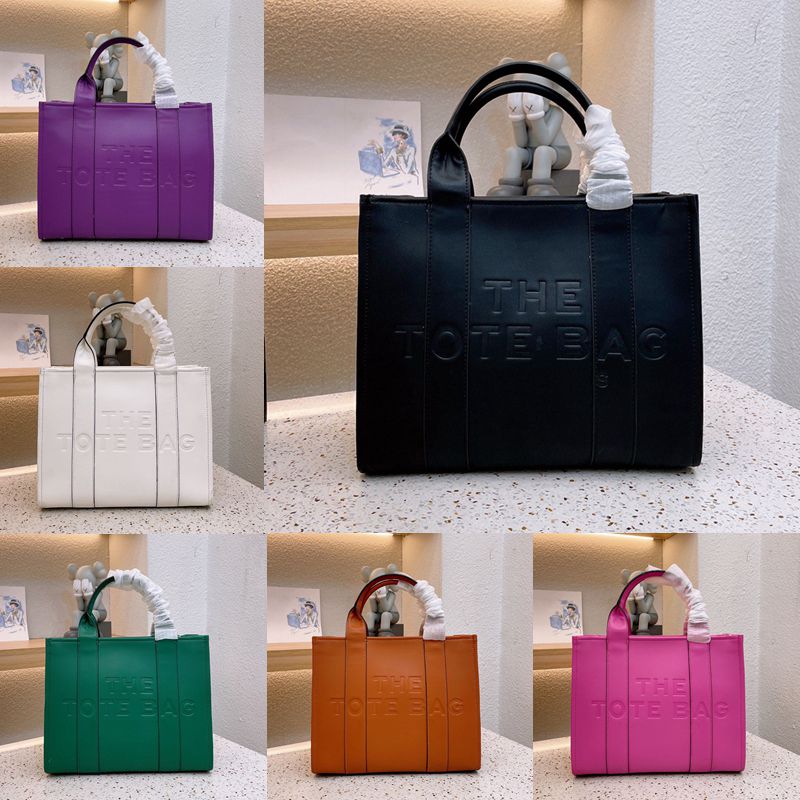 

designer tote bag Marc totes bag Women handbag Fashion all-match Shopper Shoulder Embossing leather Handbags SIZE 34CM, Maj01 34*28*10cm