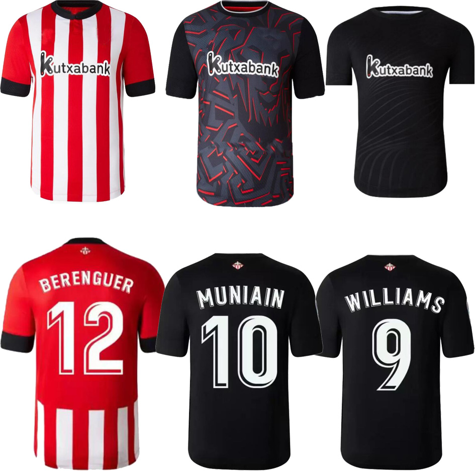 

2022 2023 Bilbao Club Soccer Jerseys 22 23 Athletic ADURIZ VENCEDOR WILLIAMS MUNIAIN I.MARTINEZ BERENGUER O.SANCET SIMON goalkeeper football, Red