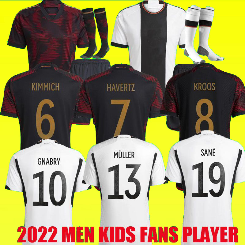 

2022 Soccer Jerseys GermanyS WERNER MULLER boys set Football shirt t SANEA KHEDIRA REUS German 22 23 men kids kit women uniform Player Fans versoin 771314 jersey, Home kids