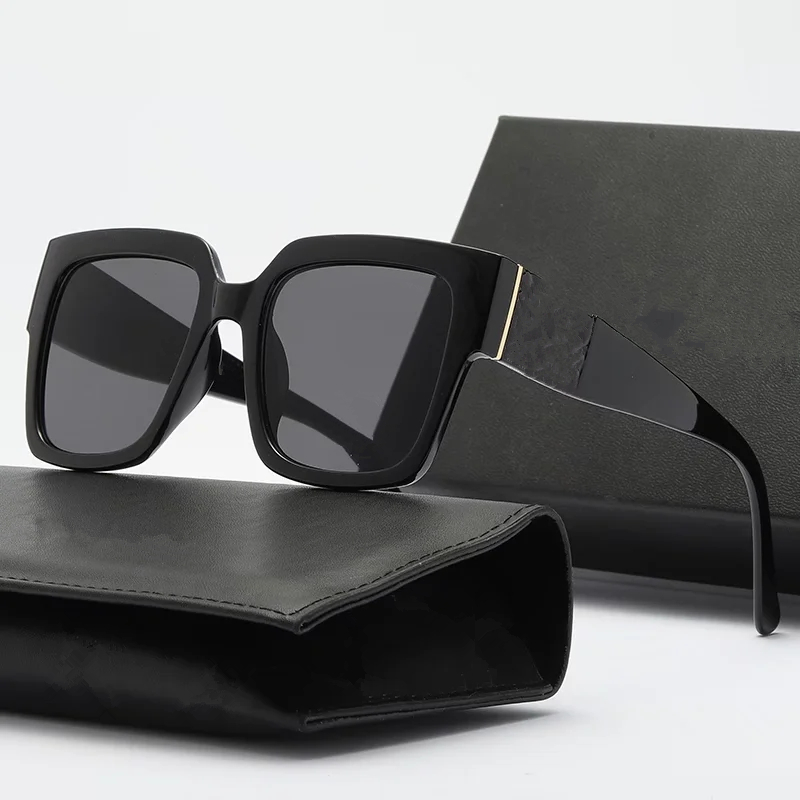 

Designer Square Sunglasses Man Woman Vintage Black Mirror Sun Glasses For Men Women Fashion Big Frame Eyewear