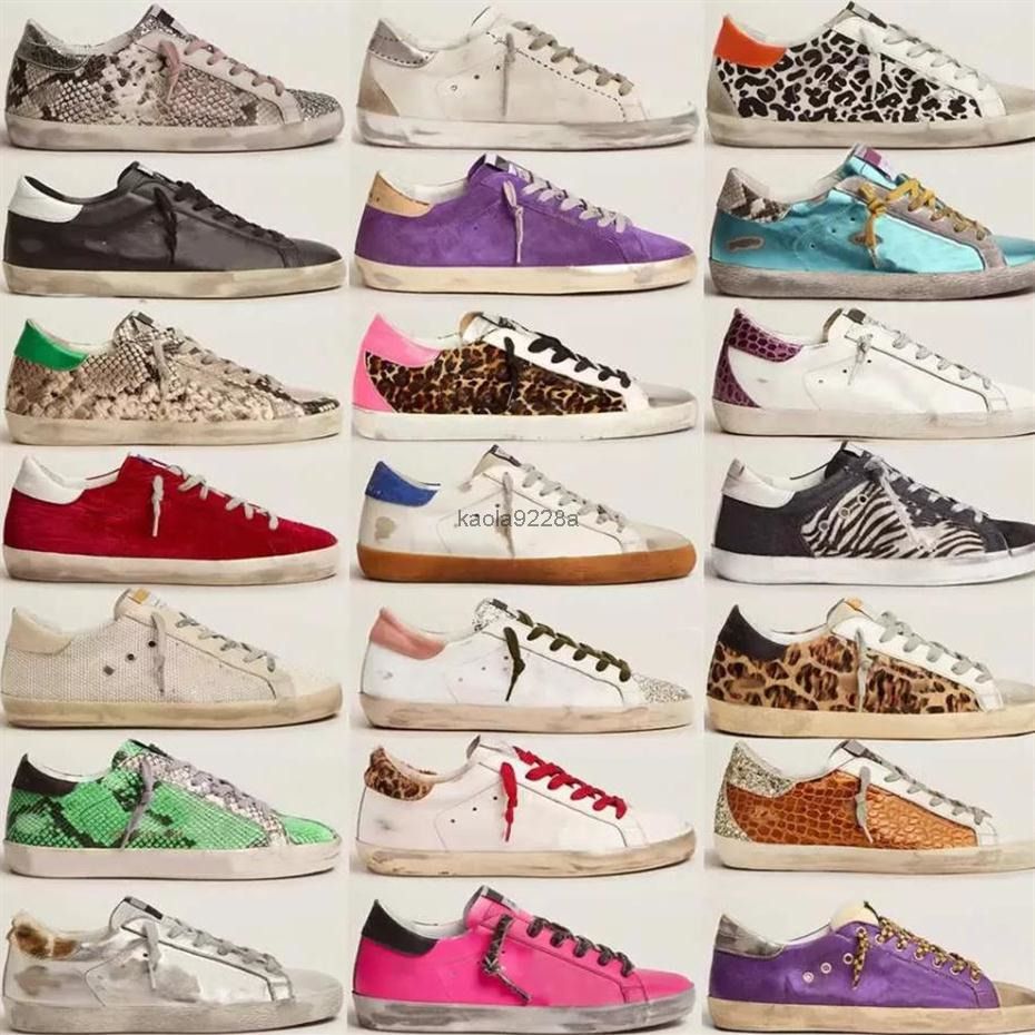 

Shoes 2022 Boot New Italy Brand Women Super Star Luxury Sequin Classic White Do -Old Dirty Designer Sneakers''Golden''Gooses'' Lti, Star24 pink suede star