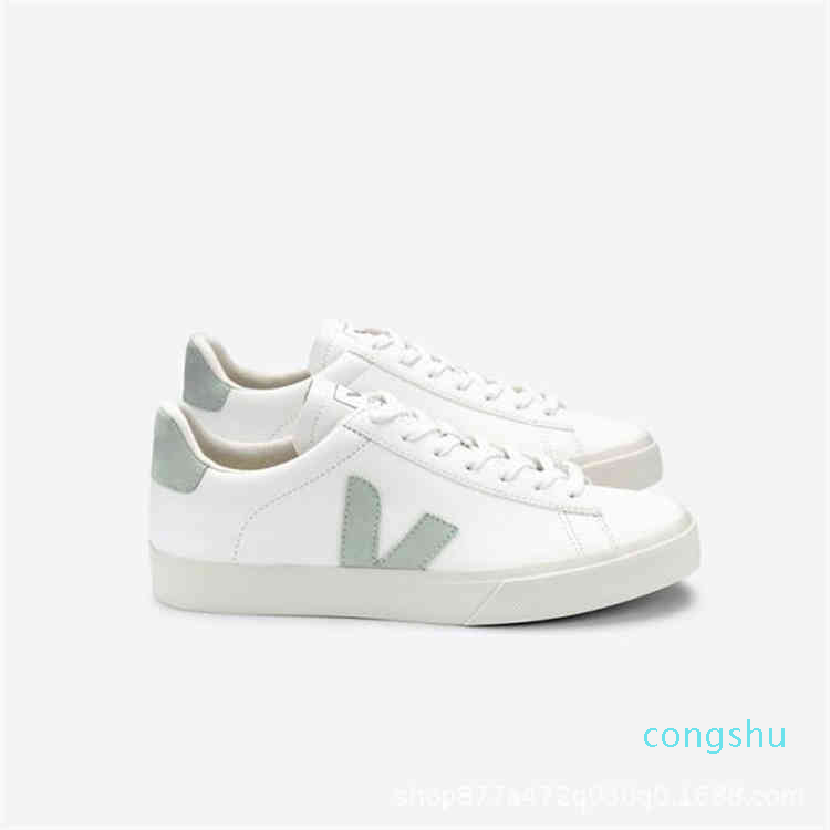 

Shoes 2023 Casual French Veja It Net Red and White Shoes Leather Women's Leisure 3 C5dc, Grey tail grey v new