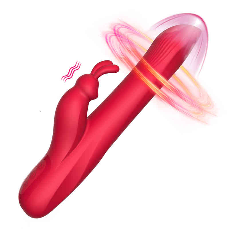 Massager Penis Cock Rabbit Vibrator 9 Speed g Spot Clitorals Stimulator Heating Realistic-image-796801402