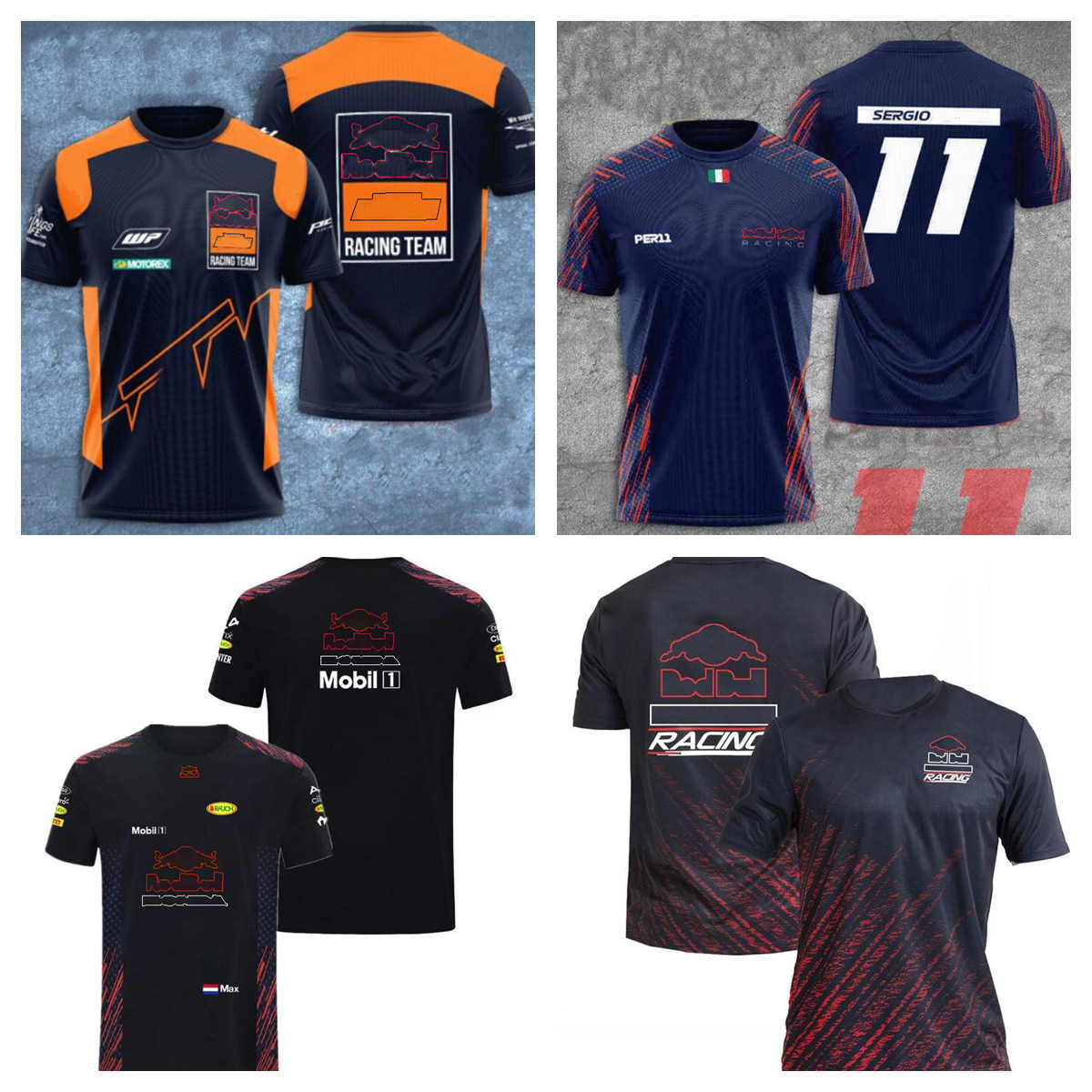 

Motorcycle short-sleeved T-shirt 2022 summer team jersey same style customization
