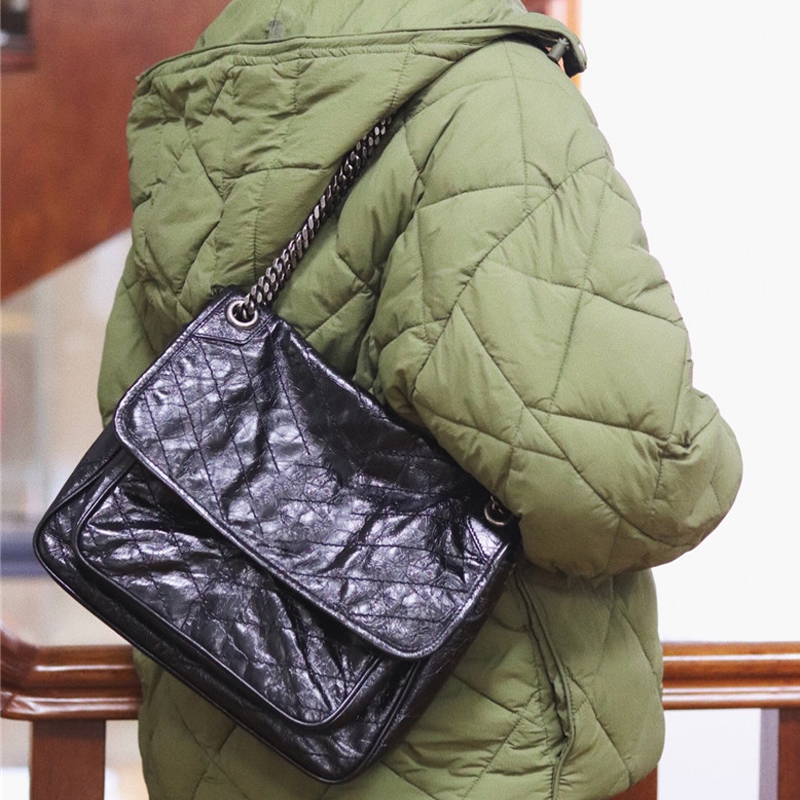 

2size women bag soft cowhide lether crossbody purse niki luxury chain fashion designer clutch lady bags messenger envelope flap shoulder, I need see other product