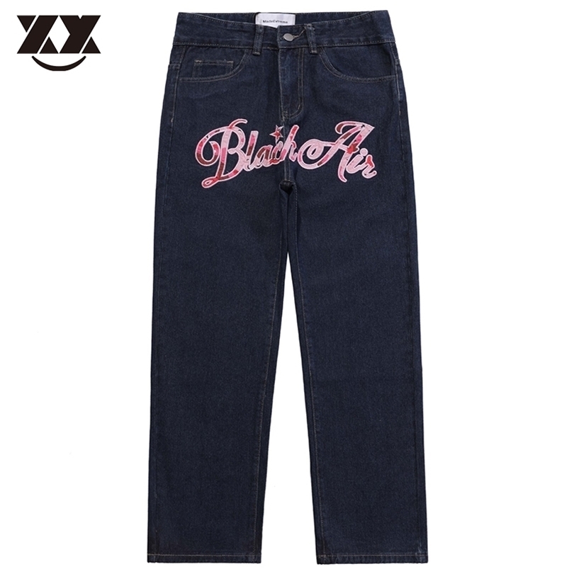 Hommes Jeans broderie pour hommes Hip Hop rappeur Streetwear femmes surdimensionné pantalon en jean décontracté pantalon ample pantalon homme éto