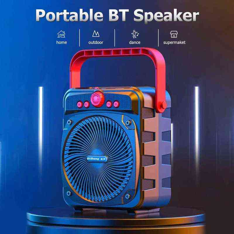 

Portable Speakers Wireless Speaker Subwoofer Stereo Boombox Loud Sound Heavy Bass Real-time Voice Broadcast Support TF Card/FM/USB Input T220831