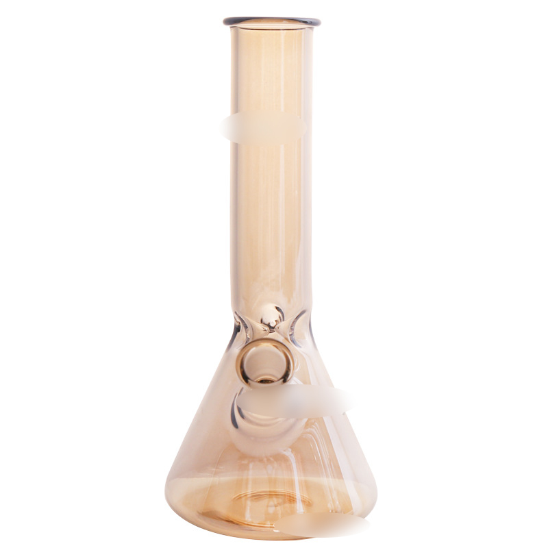 

Hookahs Bent Neck Becker Bong Light Brown Water Pipe Bongs 2PCS Heavy Glass With Downstem 14mm Glass Bowl
