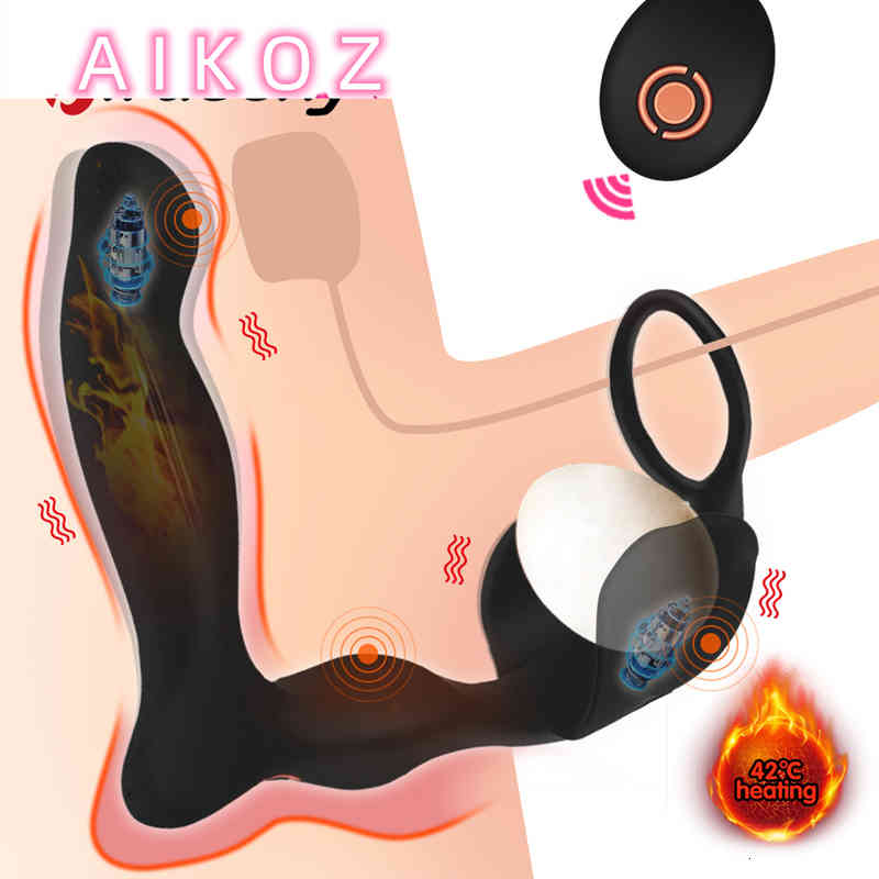 Penis Cock Prostate Massager Anal Vibrator Dildo Butt Plug Wireless Remote Adult Product D