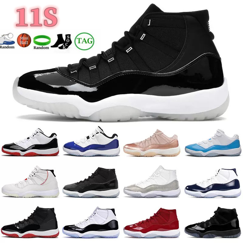 

Newest Cool grey 11 11s mens basketball Shoes 25th Anniversary legend University blue white bred concord cap and gown sneakers trainers, 30
