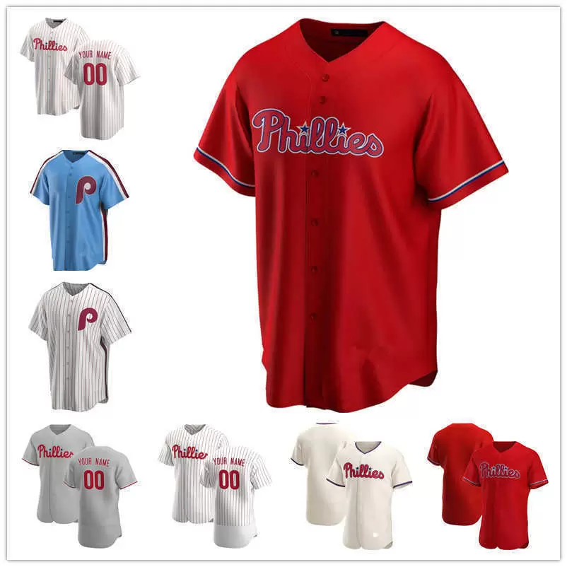 Baseball JerseyBaseball JerseyCustom Jersey Philadelphia''Phillies''Mens women Youth 2 Jean Segura 4 Scott Kingery 5 Nick Wil-image-797713899