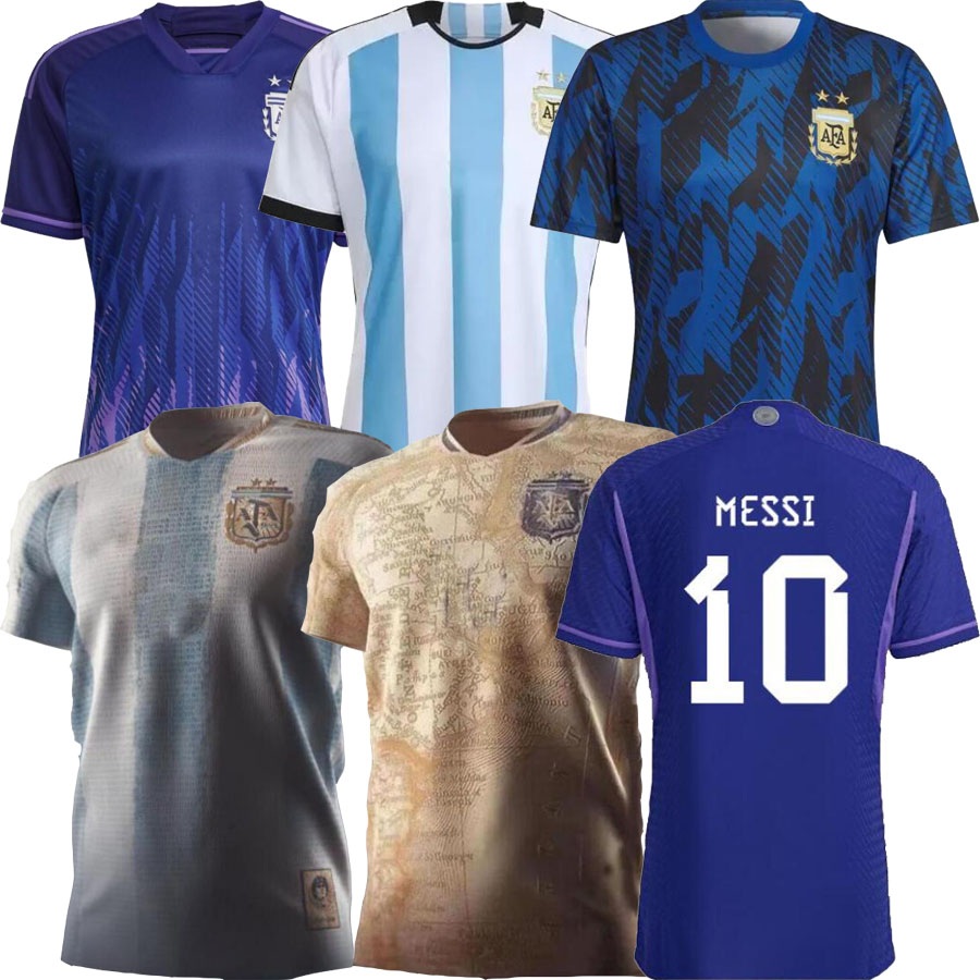 

2022 2023 Argentina home away soccer Jerseys 22 23 LO CELSO DYBALA DI MARIA KUN AGUERO MARADONA TAGLIAFICO football shirt aldult and kids kits