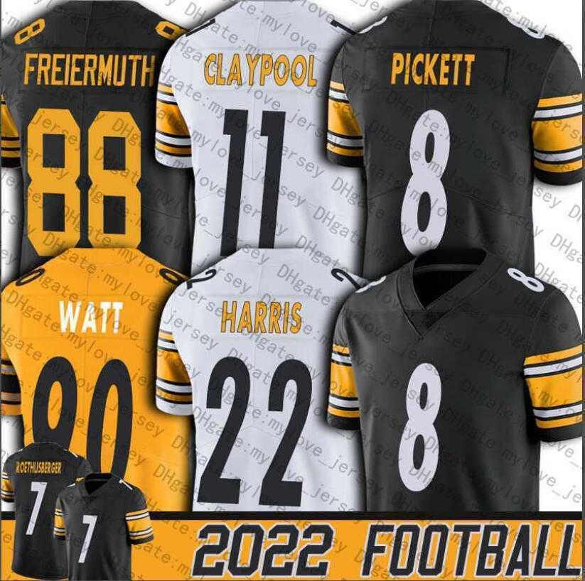 

Custom T.J. Watt Jersey Pittsburgh''Steelers''8 Kenny Pickett Najee Harris Minkah Fitzpatrick Mitchell Trubisky buy Mens Womens Youth Football Jerseys 4XL, Color