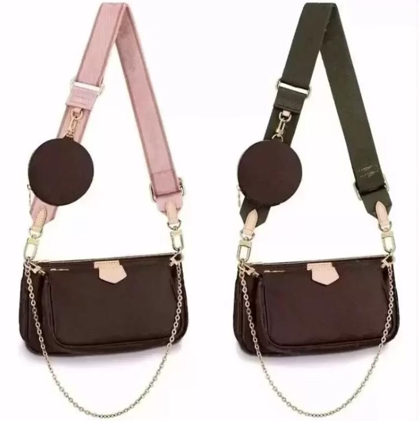 

Designers Crossbody Bag Women 3pcs Mini Pochettes Genuine Leather Designer Handbags Multi Pochette Shoulder Bags