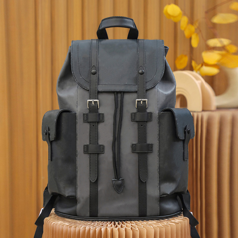 

High quality luxury leather Christopher Backpacks Designer backpack men and women classic floral plaid school bags shoulder bag backpack, Other colors contact me