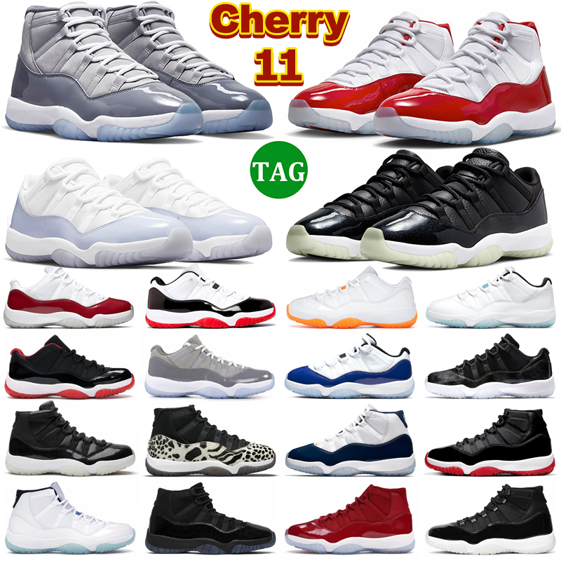 

Newest Jumpmans 11 Basketball Shoes Men Women 11s Cherry Cool Grey Jubilee 25th Anniversary Concord Bred Low 72-10 Pure Violet Mens Trainers