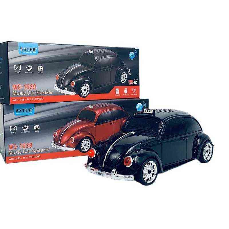 Portable Speakers Beetle WS-1939 Subwoofer Big Bluetooth Speaker Classic Car Shape Wireless with TF USB FM AUX Handsfree Selfie T220831-image-796971813