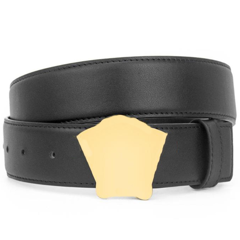 

Fashion Belt Men Woman Belts Designer Smooth Gold Sliver Gun Black Buckle Cowhide Leather Width 3.8cm Nice, No box