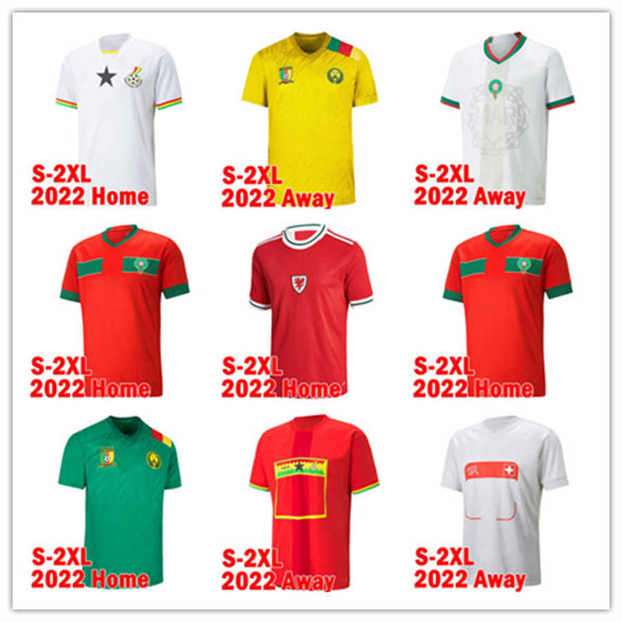 

Soccer Jersey Qatar World Cup 2022 2023 Ghana Morocco Switzerland Wales Cameroon Football Shirts RAMSEY ALLEN WILSON Ziyech Boufal FAJR Men Uniforms, Kamailong 2022 away