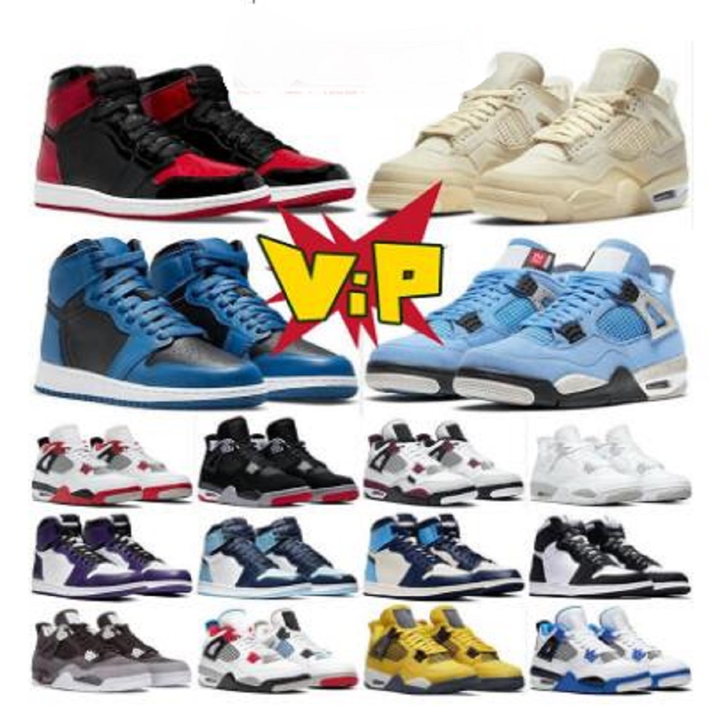 

Men basketball shoes 4s 4 Sail guava ice fire red black cat white cement cool grey men trainer sports sneakers, # 47