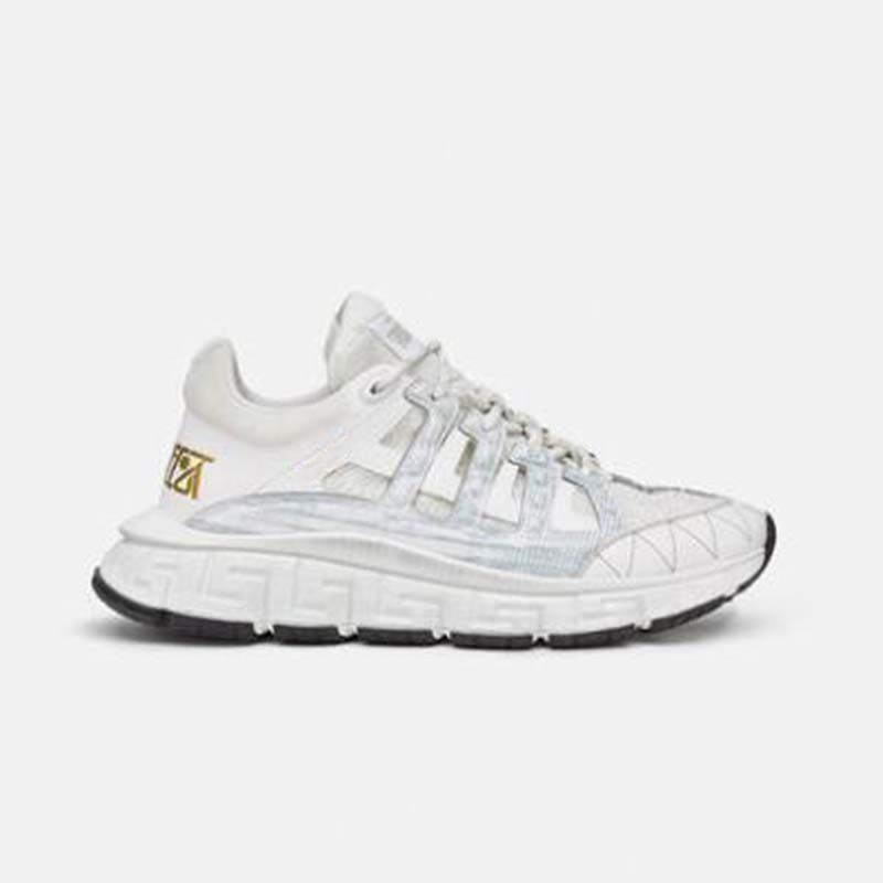 

Italy Trigreca Sneakers Casual Shoes medusa Capsule Series Gold Trigreca Rinting Black White Multi-color 100% Cattle Leather Rubber sole men Trainers l9