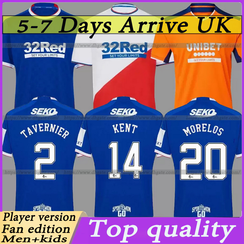 

2022 2023 Rangers fc Soccer Jerseys Glasgow Legends home away 21 22 23 DEFOE HAGI BARKER KENT TAVERNIER third Football Shirts, 2223 fans version away