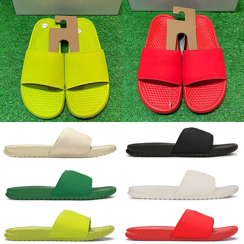 Benassi Diapositive Pantoufles Jdi Tanjun Hommes Femmes D'été Plage Sandales De Mode En Plein Air Diapositives unisexe chaussures volt rouge