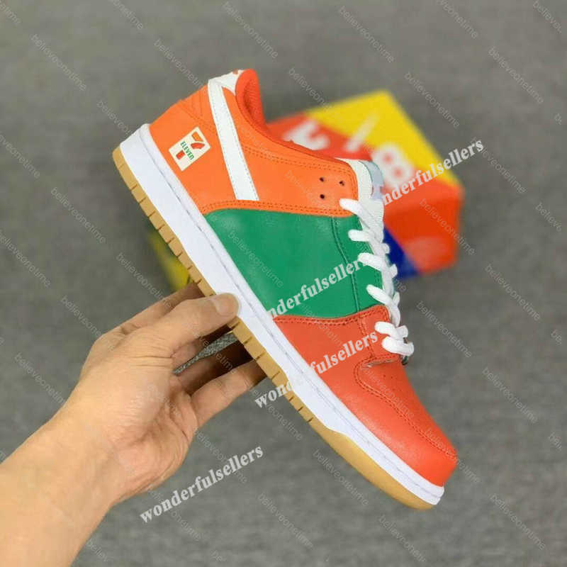 

Basketball Shoes SB Low 7-Eleven 7 11 Team Crimson Men Women Running Shoes Designer Trainer Sneakers With Box Size 12, 10