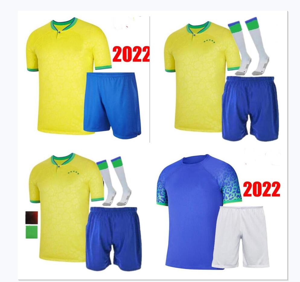 

Camisa Brasil 2022 NEYMAR soccer jerseys Brazilian adult kids kit RICHARLISON VINI JR. L.PAQUETA G.JESUS CASEMIRO P.COUTINHO football shirt, Black