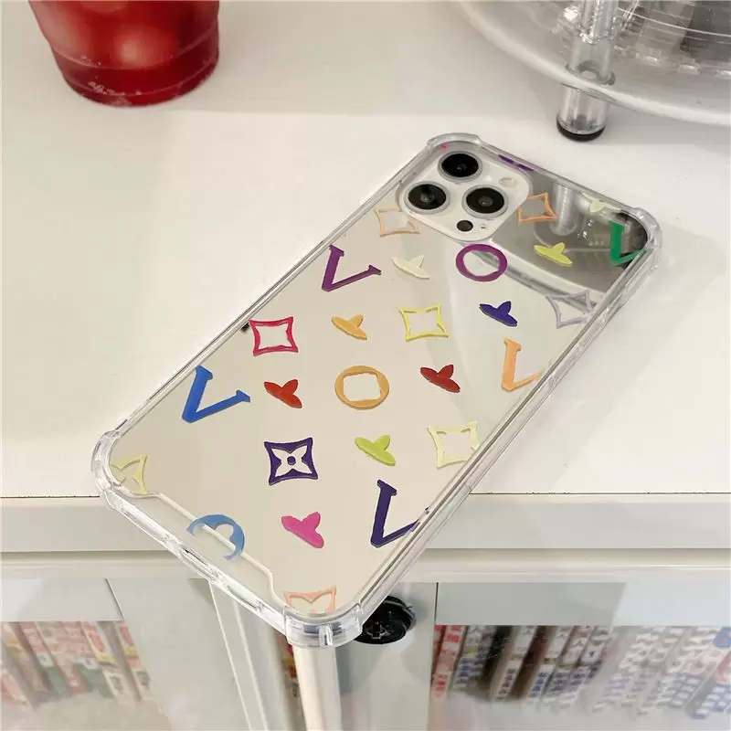 

Luxury Designer Phone Cases Colors Flower Phone Case For IPhone 13promax 13 Pro 11 12 Promax Mirror Soft Shell Women Men Phonecase