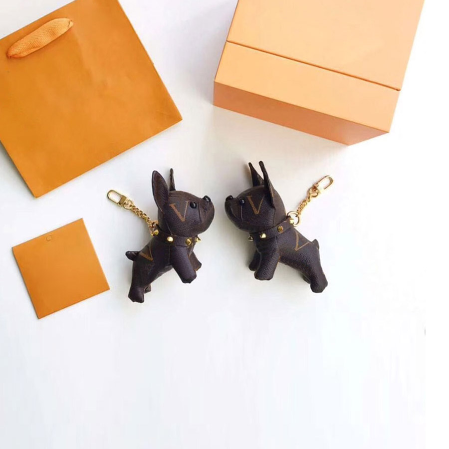 

Designer Keychains Cute Dog Key Chain Fashion Car Key Chains for Man Woman 7 Color