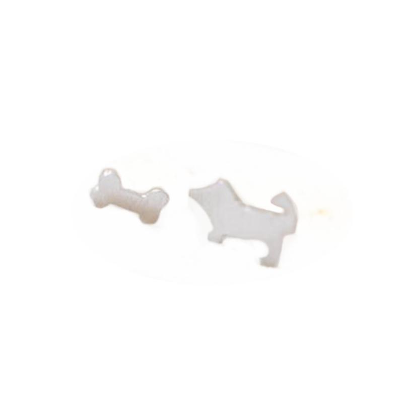 

fashion jewelry new dog bone stud earrings gold color earrings cute animals food bolt after women