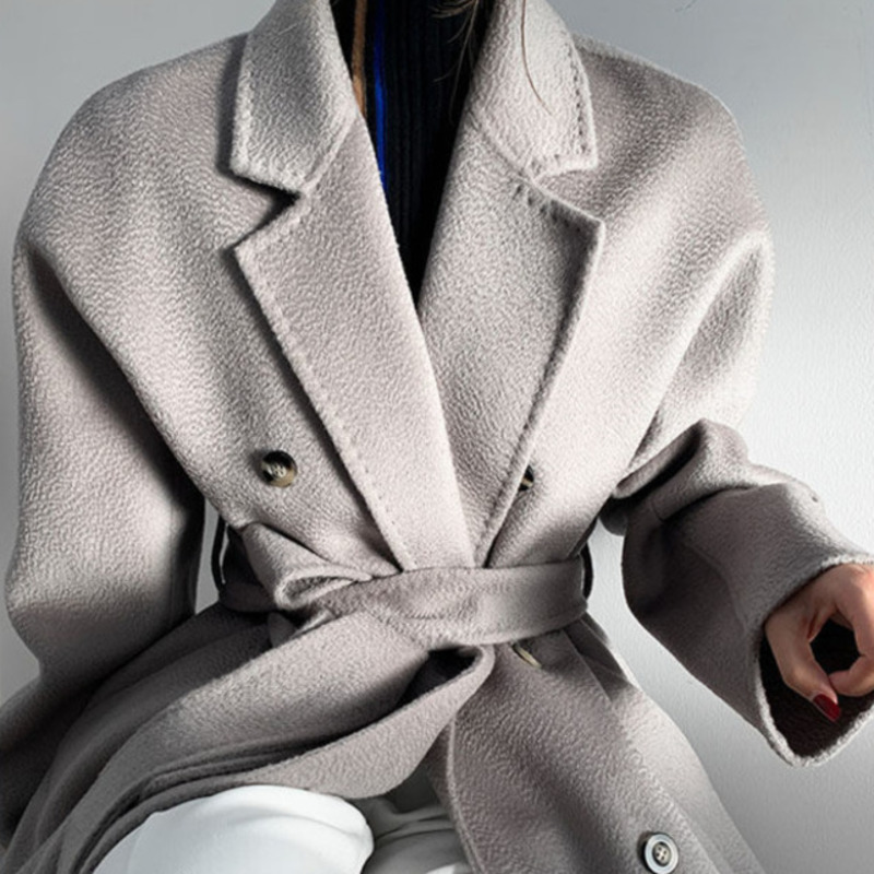 

Max wool coat women jacket designer long coats double face 100% cashmere cardigan jackets TB7, No.8