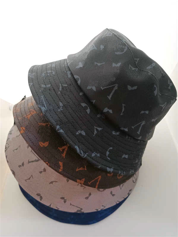 

New designers for men and women bucket cap fitted hats Suntan hats beanie baseball caps Snapbacks outdoor fishing brim dresses fedora real leather hat, #2