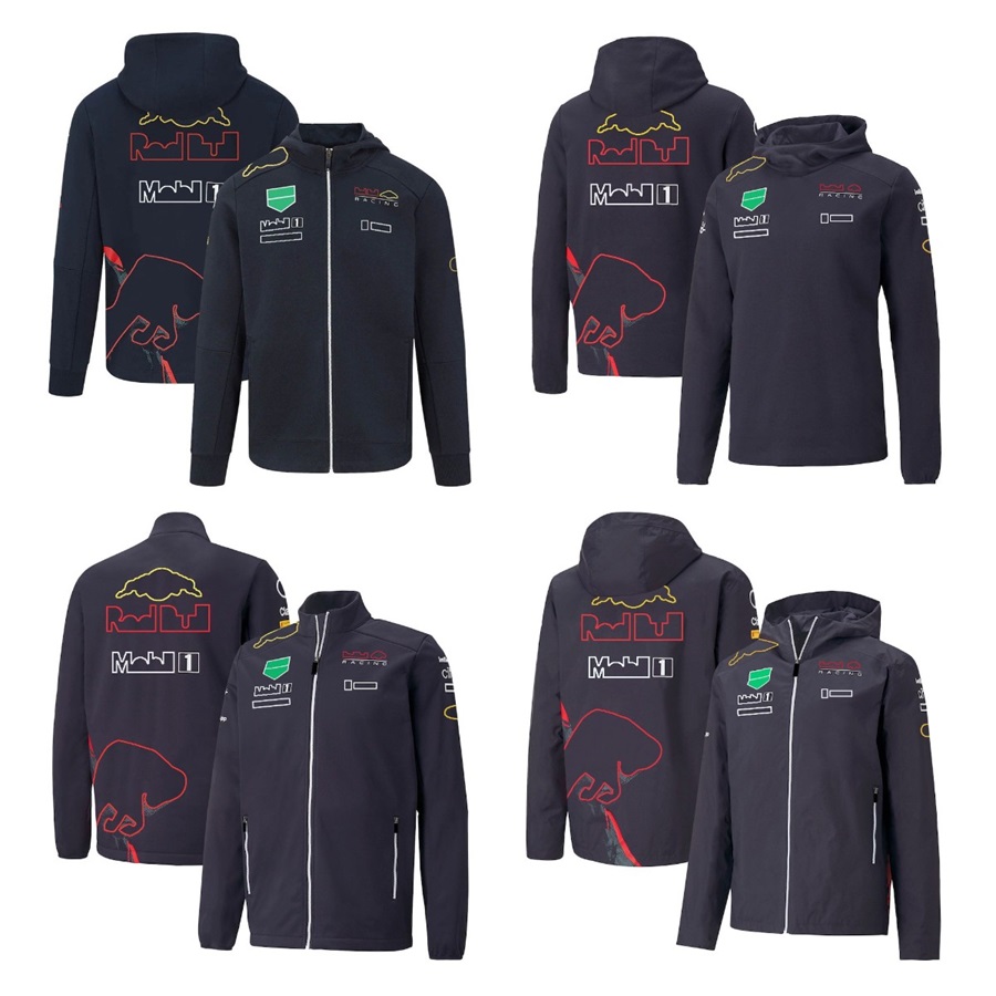 

2022 New F1 Hoodie Formula 1 Team Zip Up Jacket Racing Car Fans Casual Oversized Sweatshirt Autumn Winter Warm Windbreaker Customizable