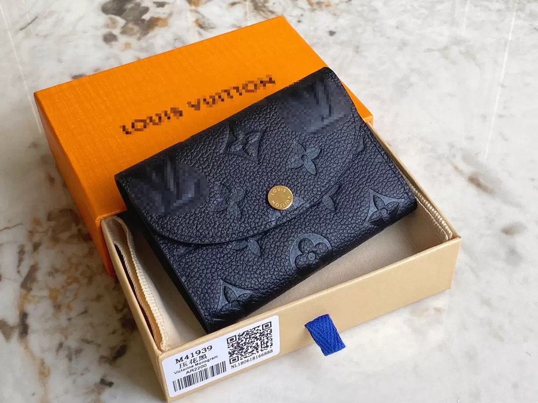 

Top Quality Luxurys Designers Wallets Purse Bag Short Victorine Wallet Embossed Monograms Empreinte Classic Pallas Card Holder Zippy Coin Purses M41938, Invoices (are not sold separately