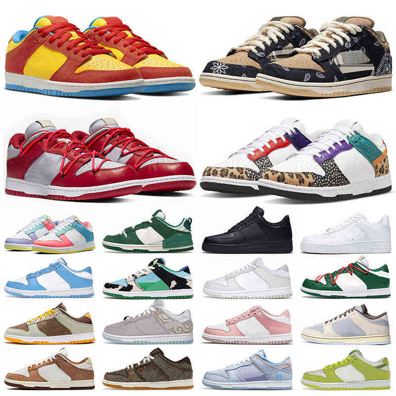 

Running Shoes Mens Womens Dunkes Low Designer Running Shoes Offs White Valentine Day Panda Safari Bart Simpson Cactus Jack Curry Pink Disrupt Sneakers Trainers Big, 36-45 paisley brown