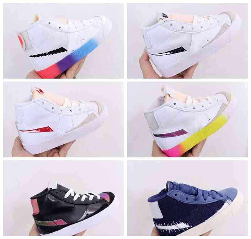 

Selling Kids Blazers Sports Shoes Mid 77 Vintage Have A Good Game Boys Girls Childs sb Mid Cut Sesame Mystic Navy Hyper Pink Iridescent, Multi-color