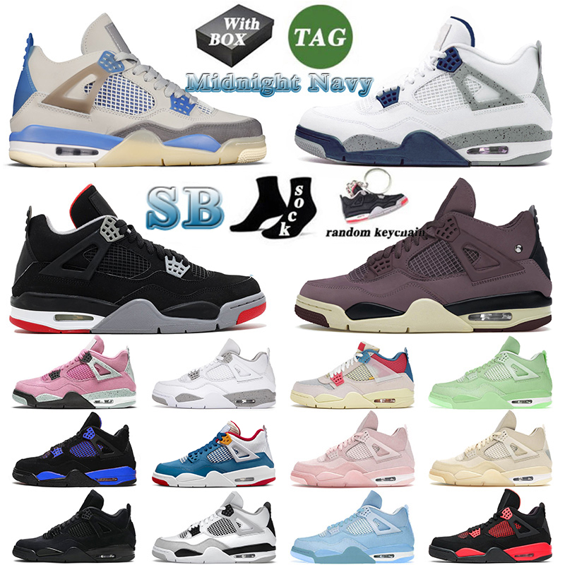 

New Jorda 4 4s Jorden Jumpman Basketball Shoes Men Women Jorden4s Midnight Navy Violet Ore Pink Sb Bred Military Black Cat Messy Room C4CN, 36-47 infrared