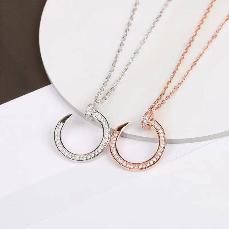 

Designers Pendant Necklaces New Men and Wome Fashion Designer Design Stainless Steel Nail Necklaces